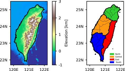 地勢高|台灣等高線圖 Taiwan Contour Map